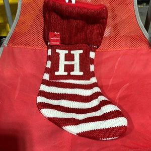 Christmas stocking letter H